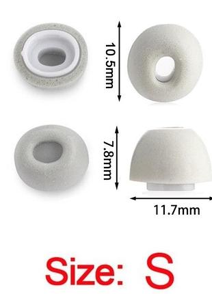 Пенные амбушюры apple airpods pro mwp22 apple airpods pro 2 mqd83 размер s маленькие