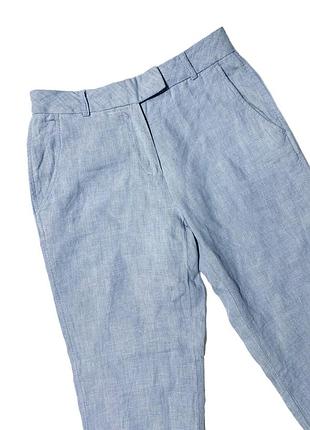 Mango casual linen жіночі брюки льон