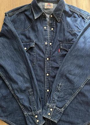 Levi’s джинсова сорочка вінтаж 1997, оригінал, 100% cotton, l