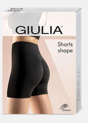 Бесшовные шорты giulia с пуш-ап эффектом shorts shape black (черный)