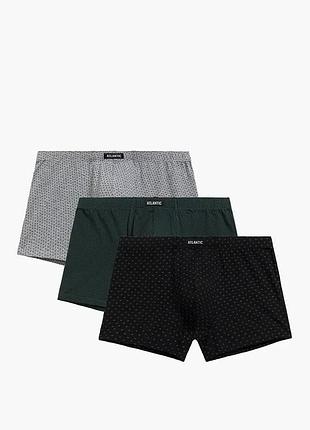 Мужские трусы atlantic хлопок. набор 3 шт. 3mh-197 xl