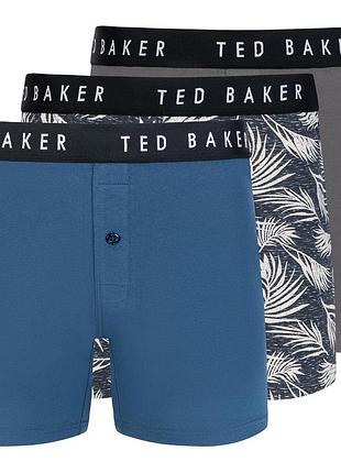 Ted baker боксеры ( набор 3 шт.) оригинал, премиум качество, размер l