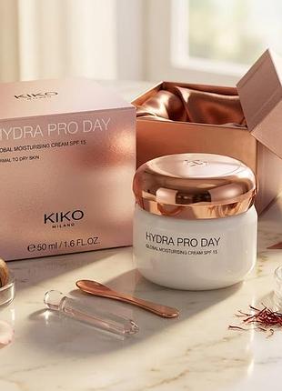 Увлажняющий дневной крем kiko milano hydra pro day с гиалуроновой кислотой и spf 15, 50 мл (000249)