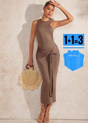 🥰 обтисла сукня з завʼязкою shein s