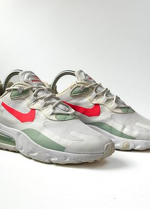 Жіночі кросівки nike air max 270 react white pistachio crimson (cv3025-100)