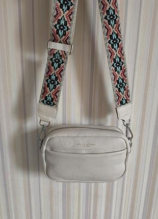 Стильная женская кожаная сумка кросс боди  stly &leather.