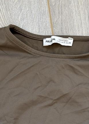 Сукня міні хакі облягаюча  pull&bear 3