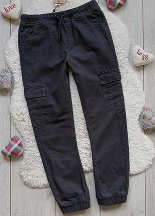 Новые джоггеры на хлопковой подкладке m&amp;co kids 10-11 лет, рост 146 см