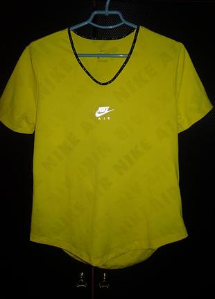 Футболка nike air dri fit женская спортивная технологичная l