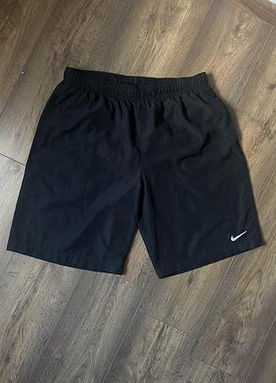Чоловічі спортивні шорти nike l-xl dri-fit нові колекції ідеал nike big logo big swoosh оригінал чорні тренувальні