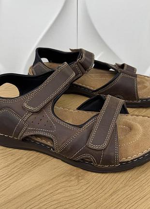 Оригінальні шкіряні сандалі sole flex