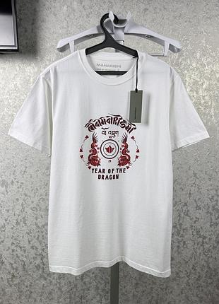 Мужская белая футболка maharishi l