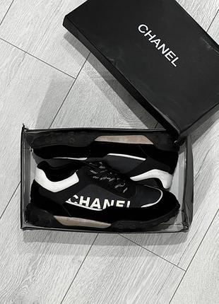 Кросівки шанель chanel чоловічі 45 розмір чорні