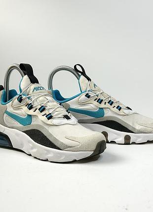 (35р22см) дитячі кросівки nike air max 270 react (gs) «white laser blue»