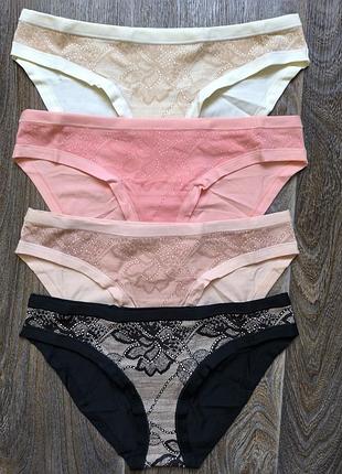 Изысканные хлопковые трусики, набор s,м,l,xl obrana/anabel arto