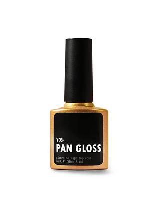 Экстремально глянцевый топ для выравнивания yo!nails pan gloss без липкого слоя, 8 мл