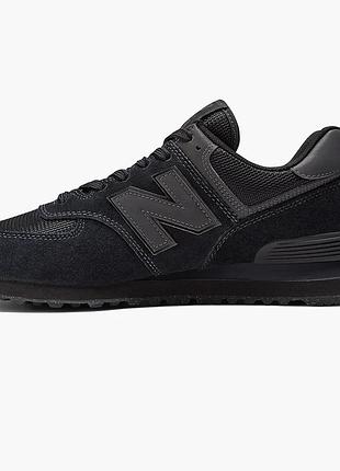Кросівки чоловічі new balance 574 classic gl black ml574eve