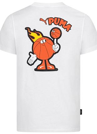 Оригинал мужская баскетбольная футболка puma t+ classics