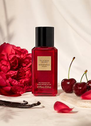 Victoria's secret bombshell intense fine fragrance mist 75 мл - парфюмированный спрей для тела с нотами вишни, пиона и ванили