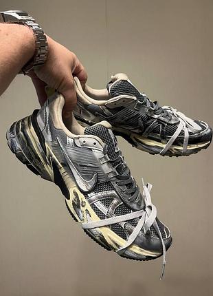 Nike v2k runtekk grey silver custom 3