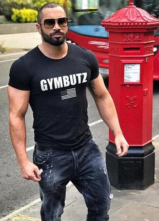 Спортивная мужская футболка butz. цвет: черный