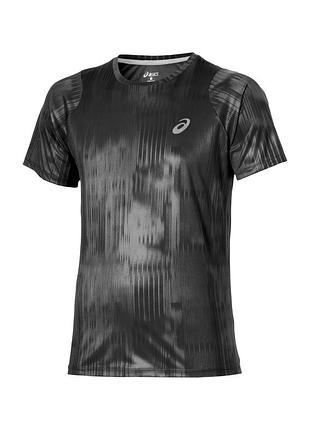 Чоловіча спортивна футболка для бігу чи залу у розмірі m, l, asics fuzex printed t-shirt