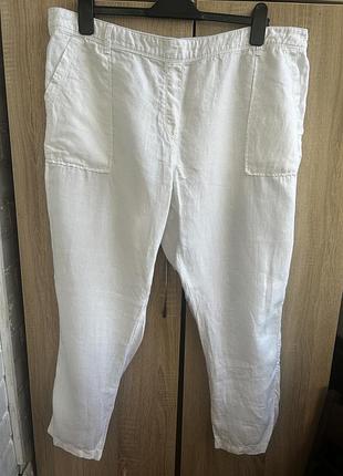 Льняні штани брюки m&s, p-p 56-58