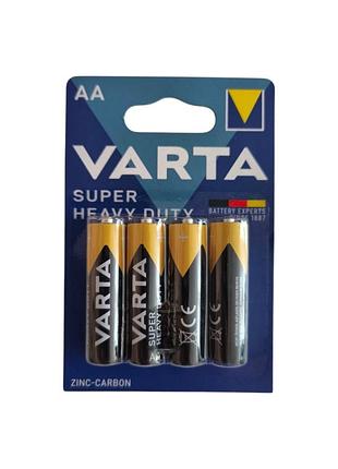 Батарейка varta r6 super heavy duty b4 4 шт. 6267