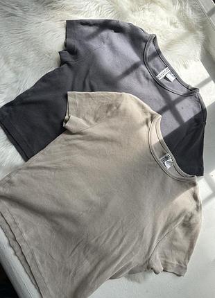 Набір топів в рубчик h&m devided розмір м