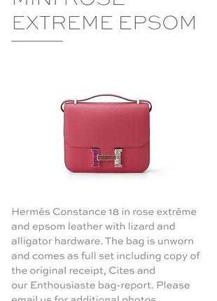 Сумка hermes constance 18 см 9