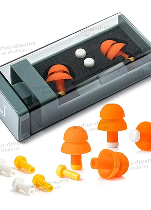 Набор беруши для сна защита от храпа затычки xiaomi jordan & judy dual frequency denoise earplugs