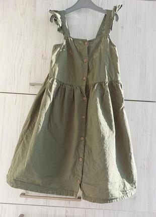 Хлопковое летнее платье h&amp;m для девочки 8-9р 134см