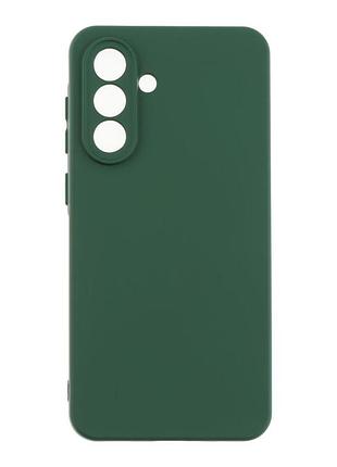 Чохол з рамкою камери silicone cover a samsung galaxy a36 5g dark green (36843_3609351)