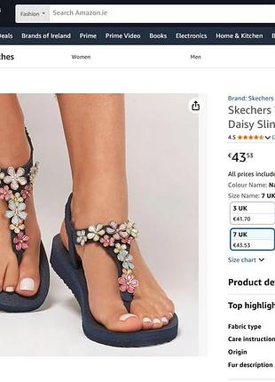Босоножки вьетнамки skechers cali  yoga foam р. 38-39