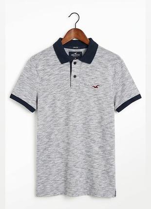 Поло hollister оригінал m 10/10 сіре