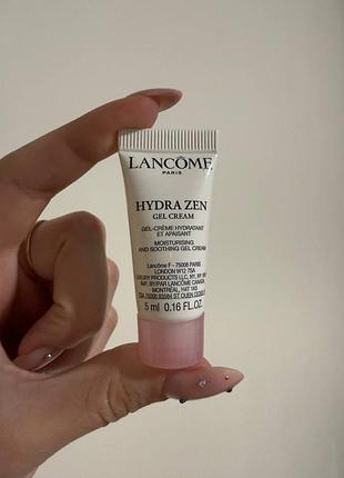 Зволожуючий крем-гель для заспокоєння шкіри lancome hydra zen gel cream, 5 мл