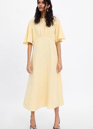 Лляна сукня zara (р.l)