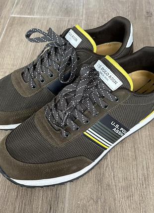 Мужские кроссовки u.s. polo assn, на шнуровке, состояние на фото размер 44