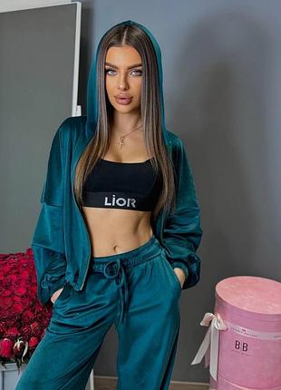 Костюм велюровий жіночий 42-46 48-50 52-54 костюм палаццо