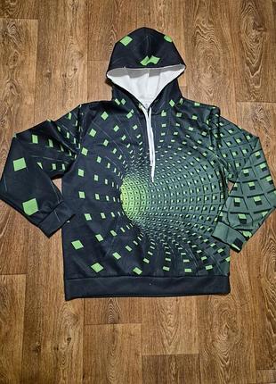 Стильное лобовое худи с 3d эффектом / 4xl (italy).