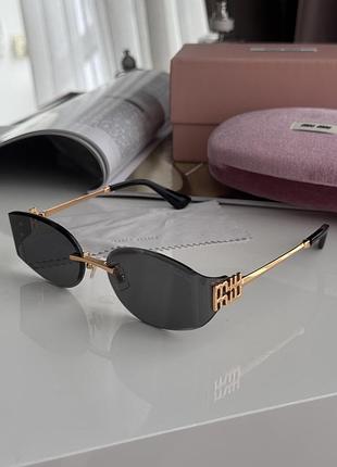 Очки миу-миу black/gold mu miu 8065 5ak-101 61/17/128