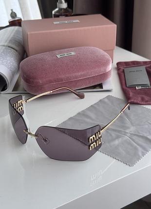 Очки миу-миу purple/gold mu54ys miu 5ak06180 c 080 68/15/120