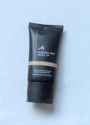 Тональный крем manhattan powder mat make up 79 warm ivory