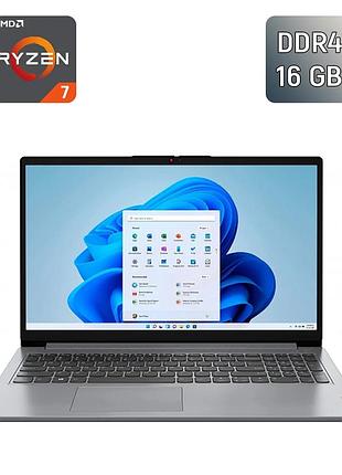 Ноутбук lenovo ideapad 1 15acl7 / 15.6" (1920x1080) ips touch / amd ryzen 7 5700u (8 (16) ядер по 1.8 - 4.3 ghz) / 16 gb ddr4 /