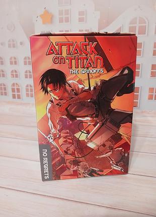 Набор манги attack on titan, три первых тома официальных спинофов