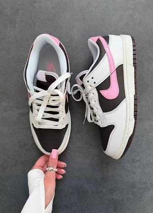 Женские кроссовки найк сб данк стильные красивые nike sb dunk black pink grey 37 38 36