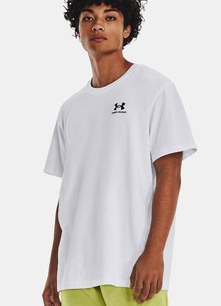 Футболка чоловіча under armour ua logo emb heavyweight (1373997-100)