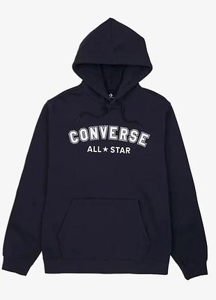 Толстовка чоловіча converse classic fit all star center front hoodie bb 10025411-001