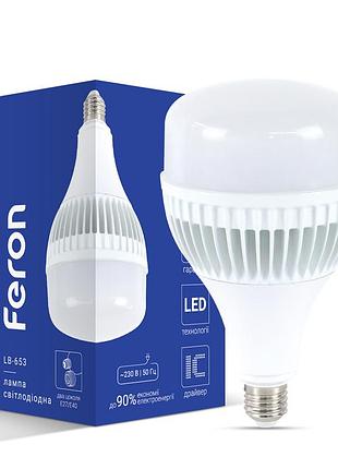 Світлодіодна лампа feron lb-653 65вт е27-e40 6500k
