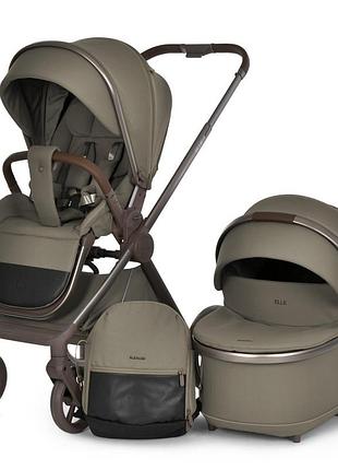 Універсальна коляска 2 в 1 elle me 1221 mocha